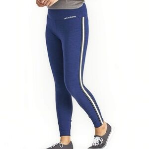 Life Is Good Women’s High Rise Pull On Leggings Darkest Blue Size XXL